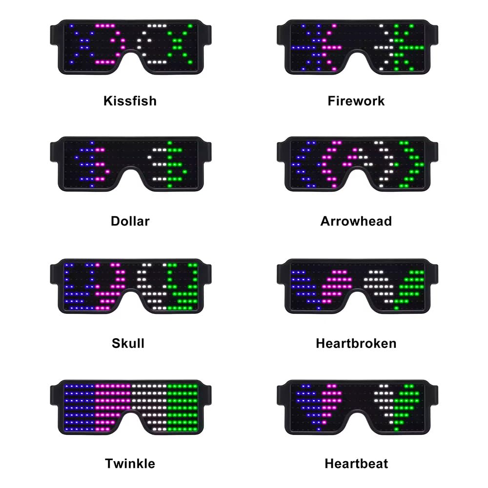 Светодиодные очки с подсветкой – обзор и цена Glow In The Dark Party Glasses