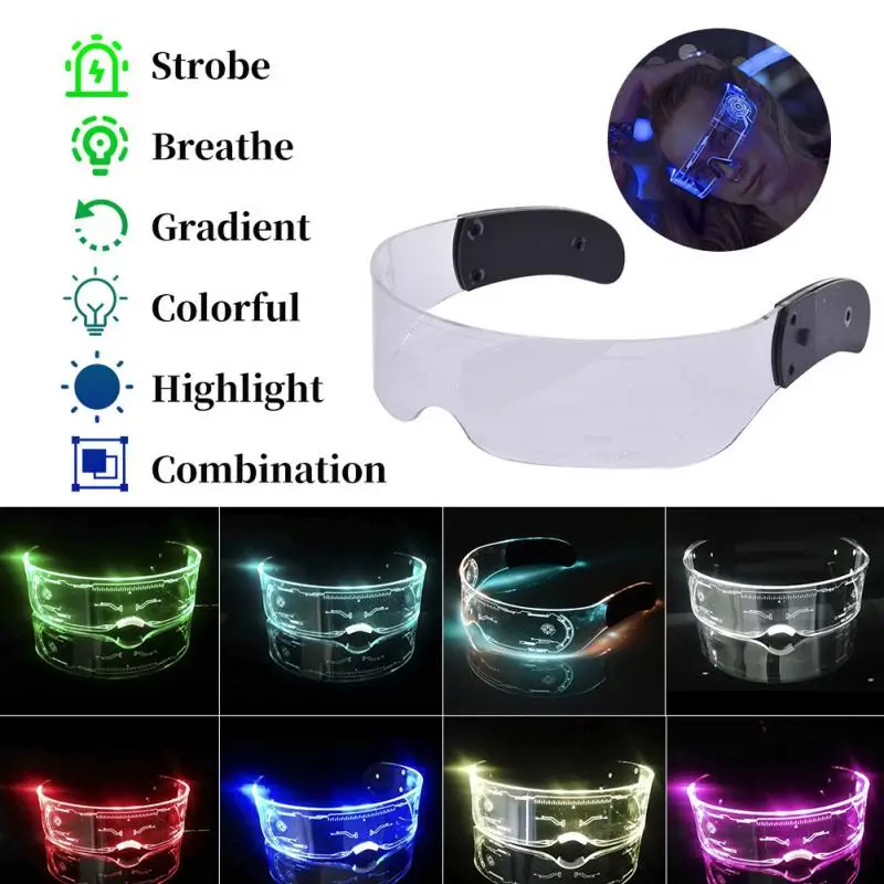 Светодиодные очки для вечерино – обзор и цена Glow In The Dark Party Glasses