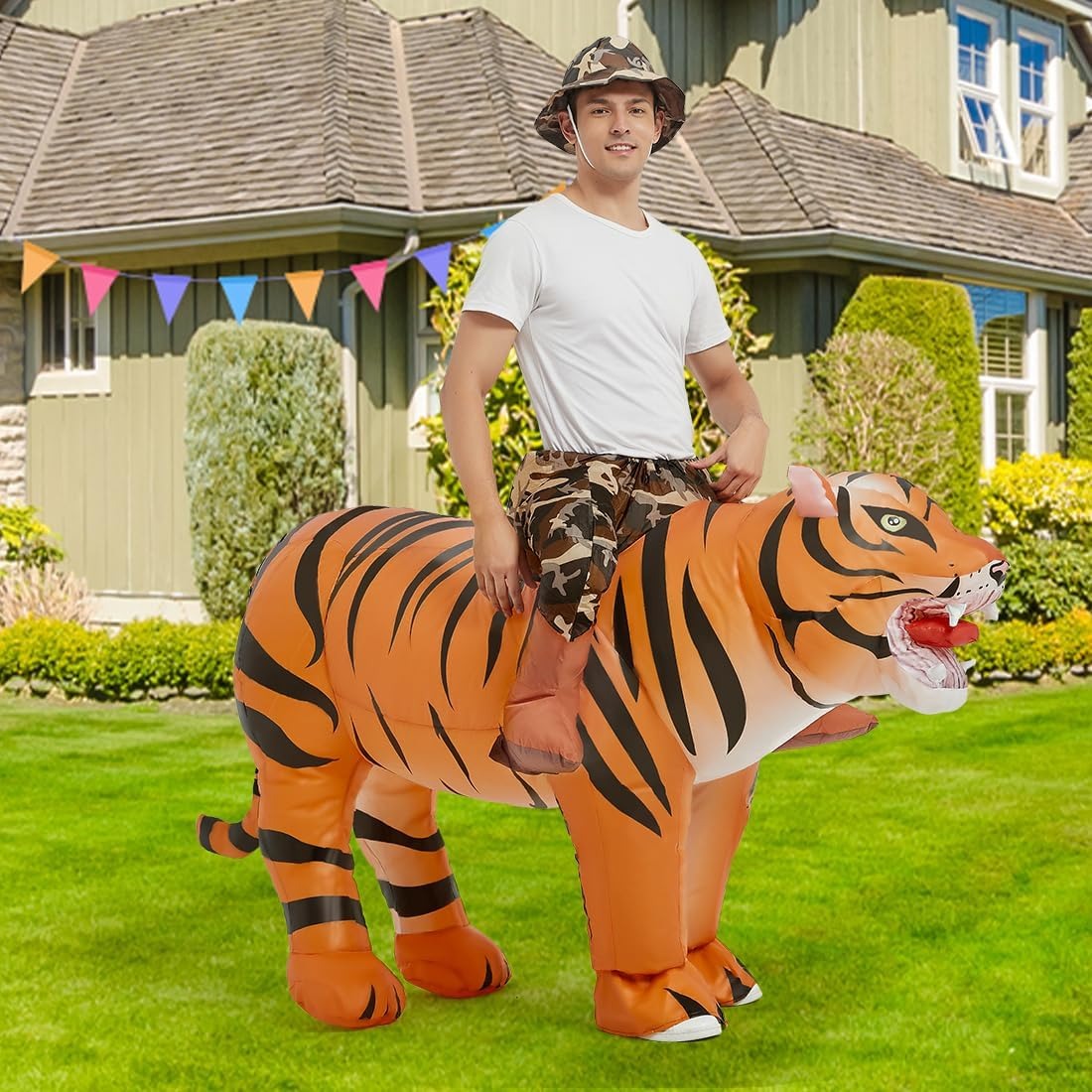 Надувной костюм тигра для взро – обзор и цена Costumes